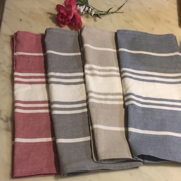 Home Deco France set of 4 kitchens linen New - Picture 1 of 15